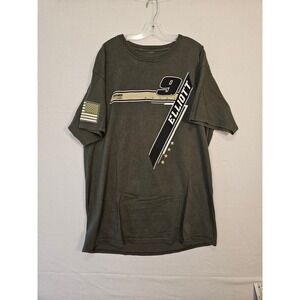 Hendrick Motorsports Mens Chase Elliott 9 NAPA Racing Graphic T-Shirt Olive L